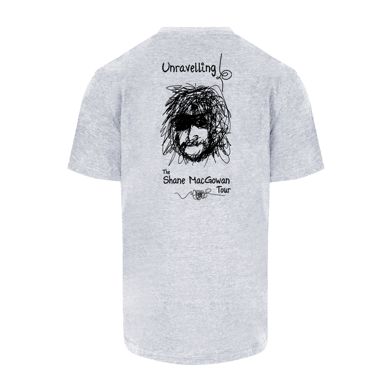Ladies - Shane MacGowan Tour T- Shirt (Grey)