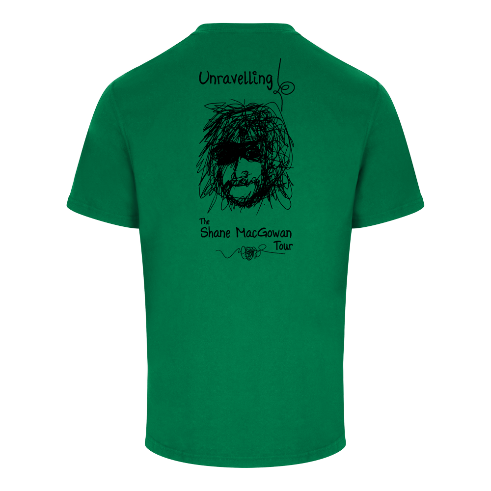 Ladies - Shane MacGowan Tour T- Shirt (Green)