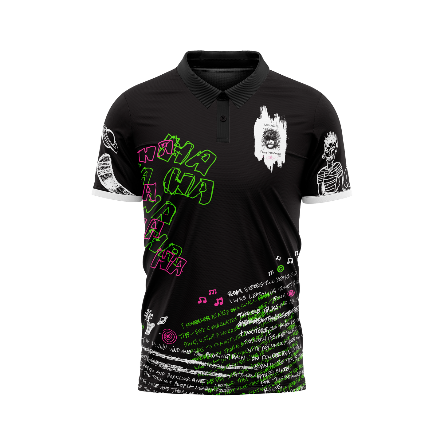 Kids - Shane MacGowan Tour Jersey (Black with collar)