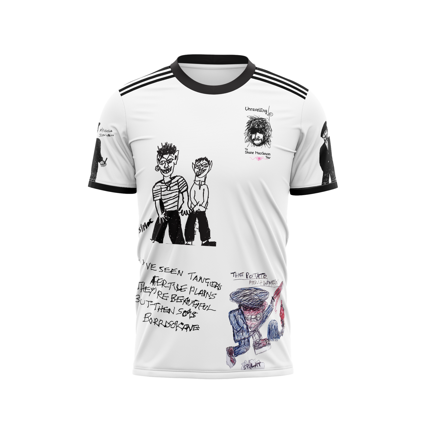 Kids - Shane MacGowan Tour Jersey (White with round collar)