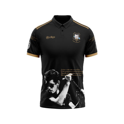 Kids - Black (with collar) - Shannon Rovers Shane MacGowan Commemorative Jersey