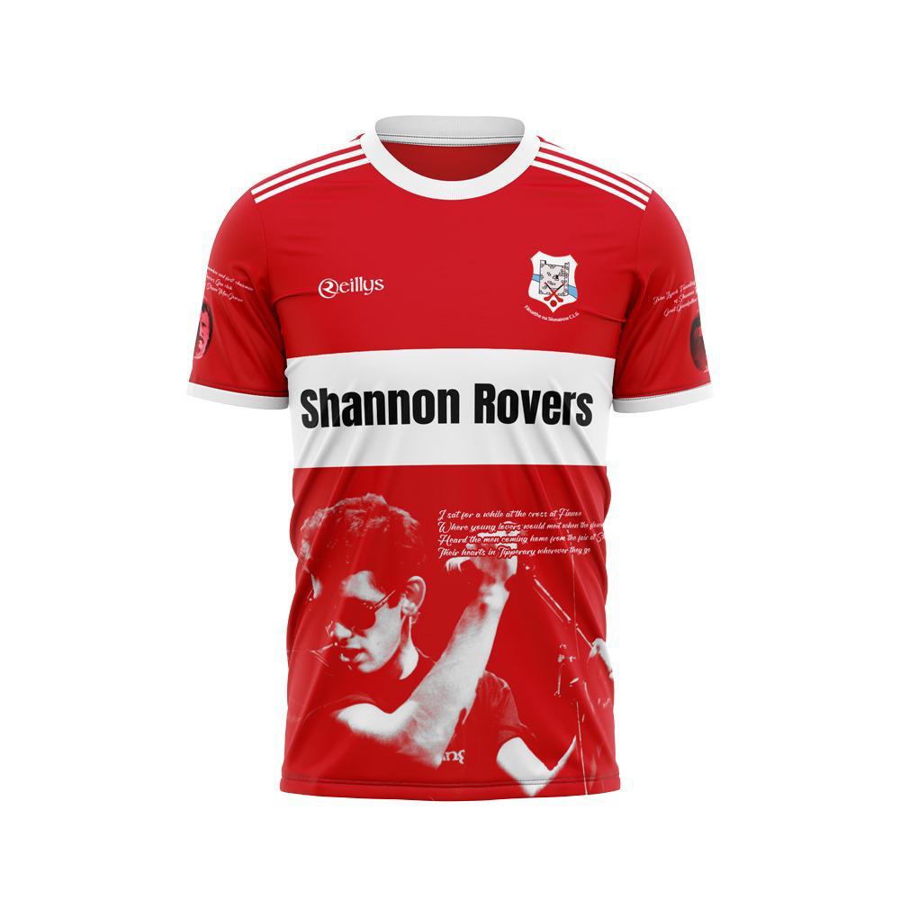 Kids - Red - Shannon Rovers Shane MacGowan Commemorative Jersey